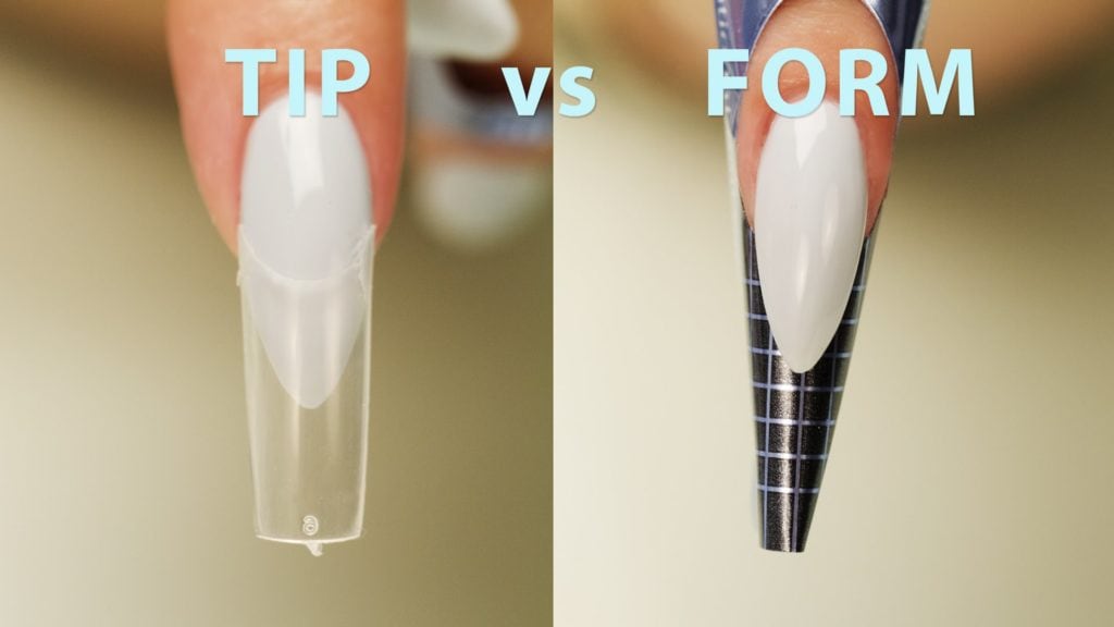 Acrylic Nail Tip vs. Nail Form