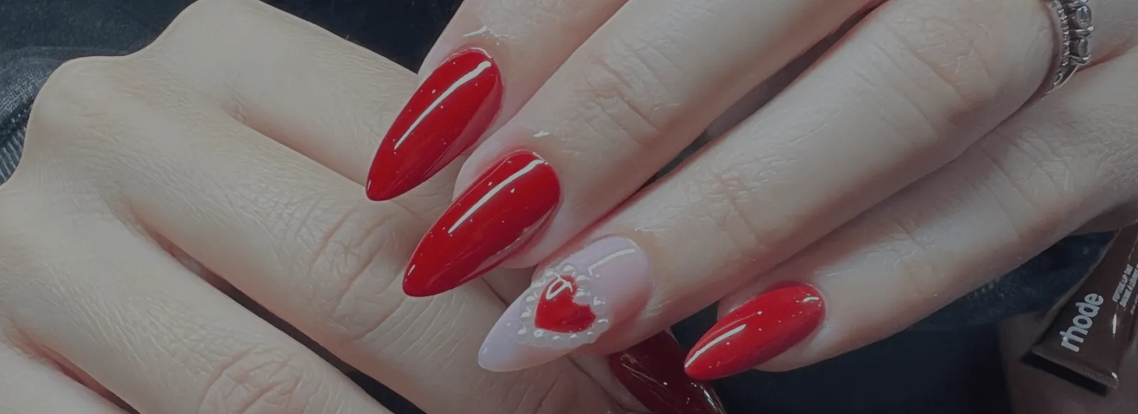 Nude Stiletto nails at Ivy's Nails