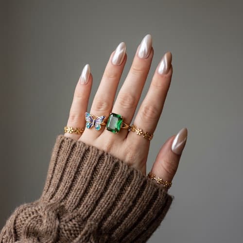 113 Cat Eye Oval Nail Designs