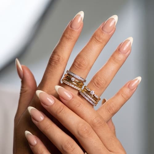 French Tip Almond Nail Designs