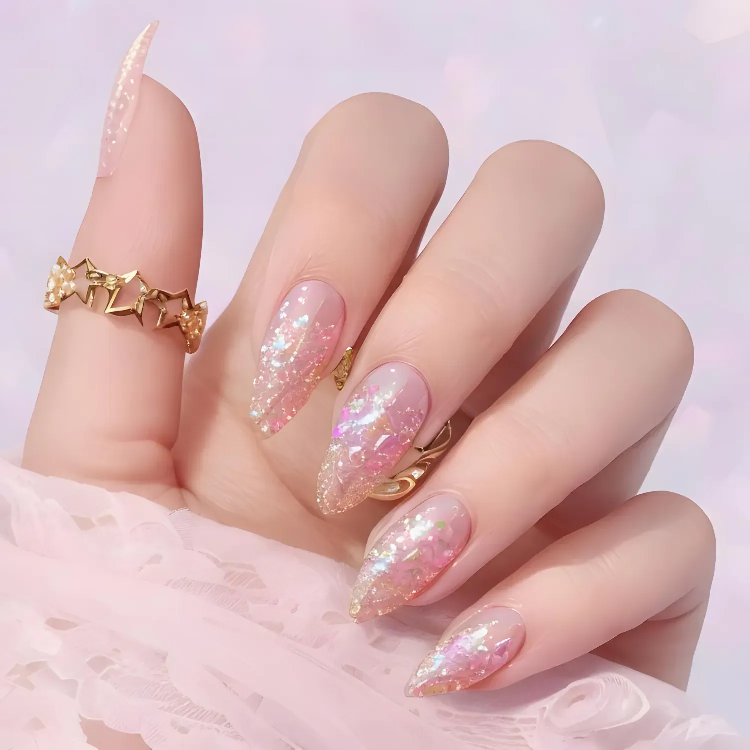Ombré Stiletto Nails at La Belle Nails · San Jose, CA
