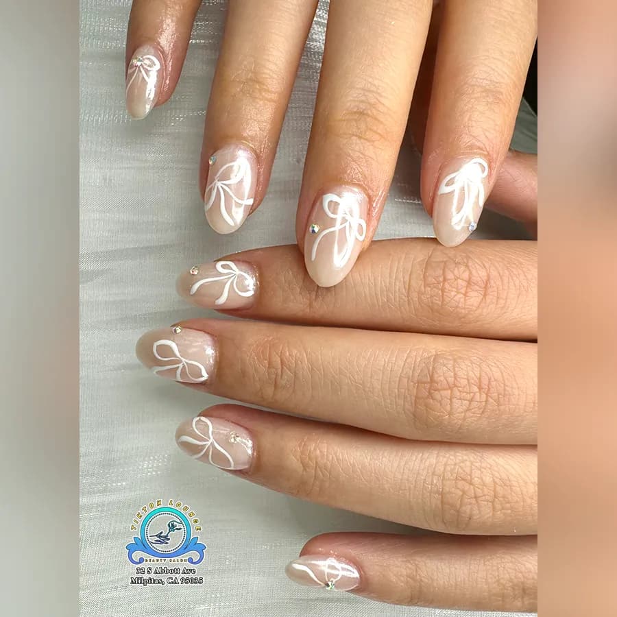 Nude Almond Nails at Tiktok Lounge · Milpitas, CA