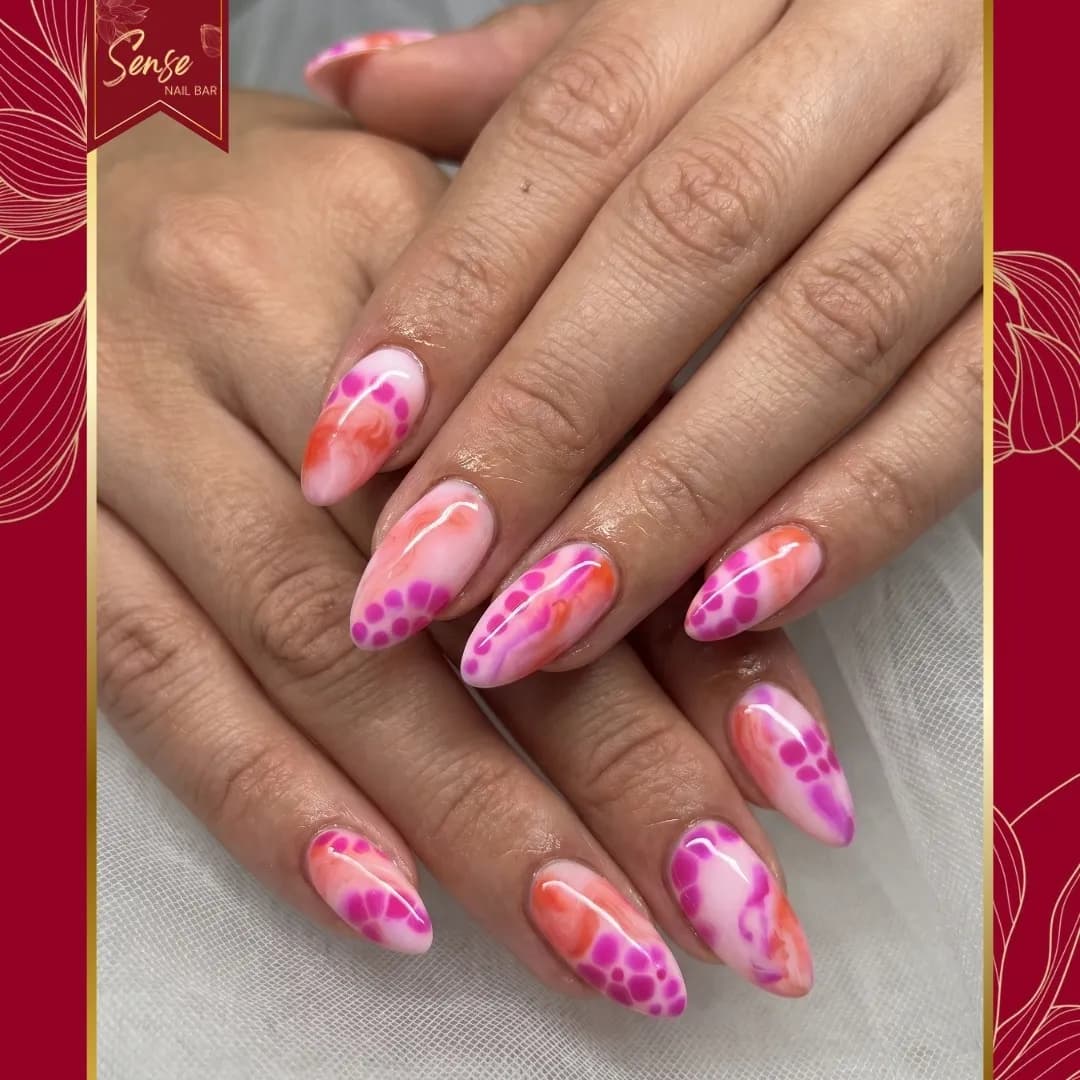 Ombré Almond Nails at Sense Nail Bar · Milpitas, CA