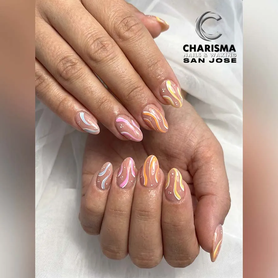 Ombré Almond Nails at Charisma Nails & Waxing San Jose · San Jose, CA