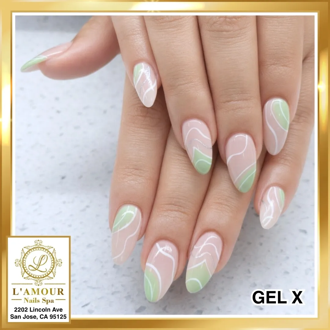 Medium Almond Nails at L’amour Nails Spa · San Jose, CA