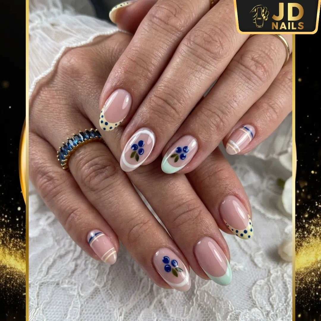 French Oval Nails at JD Nails · San Jose, CA