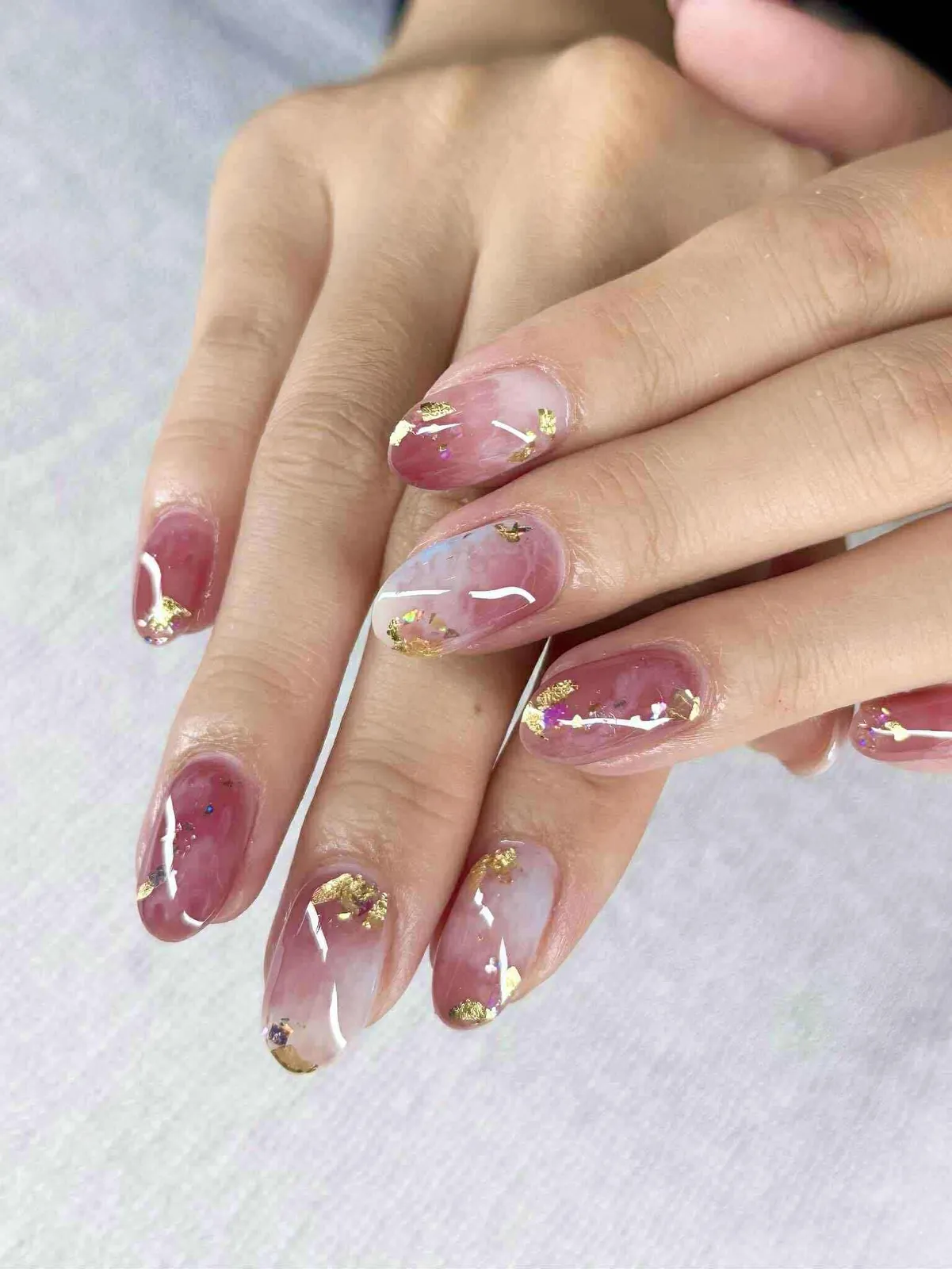 Ombré Almond Nails at Lux-K Nails · San Jose, CA