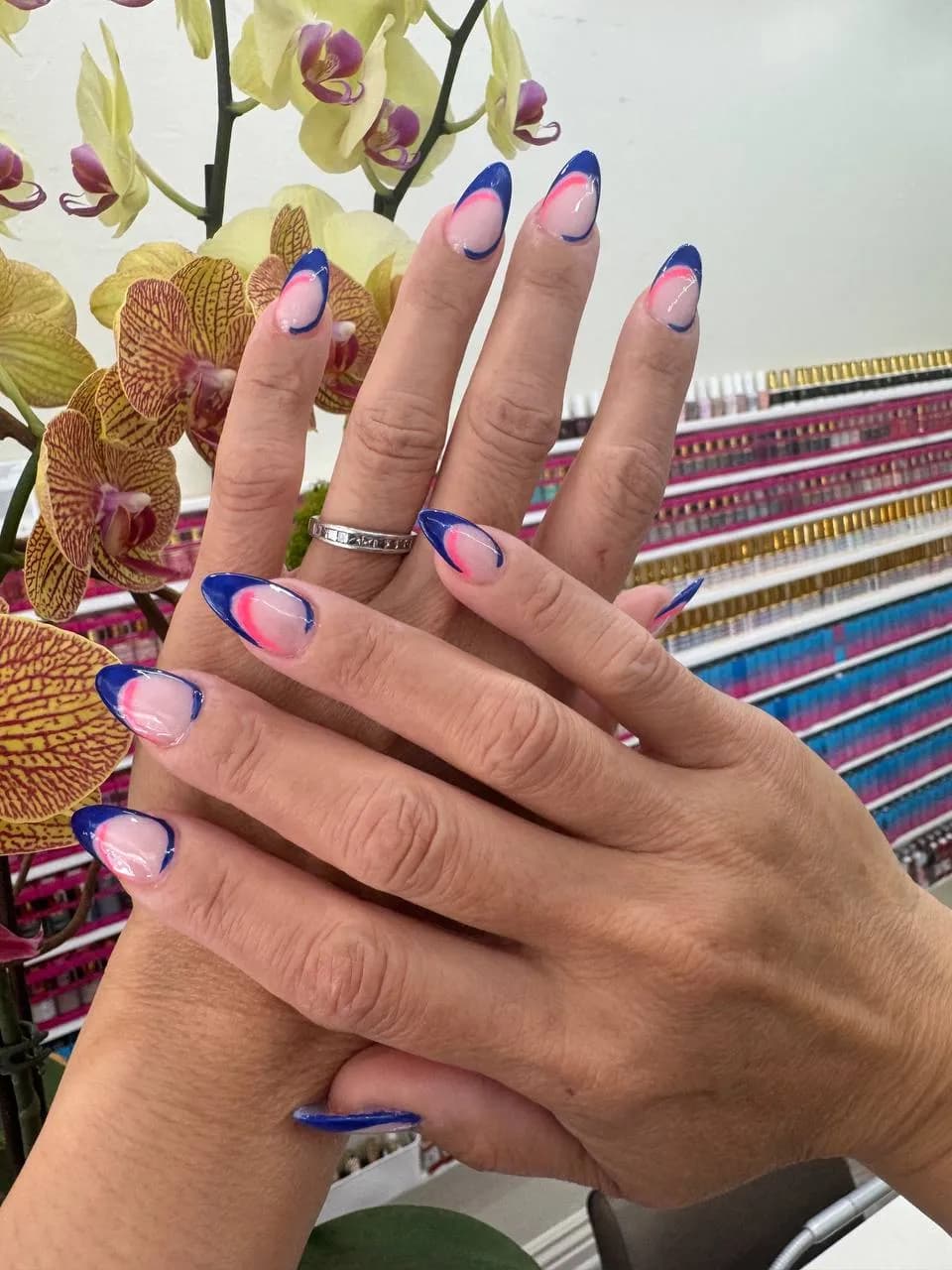 Ombré Almond Nails at TJ Nail Spa · San Jose, CA
