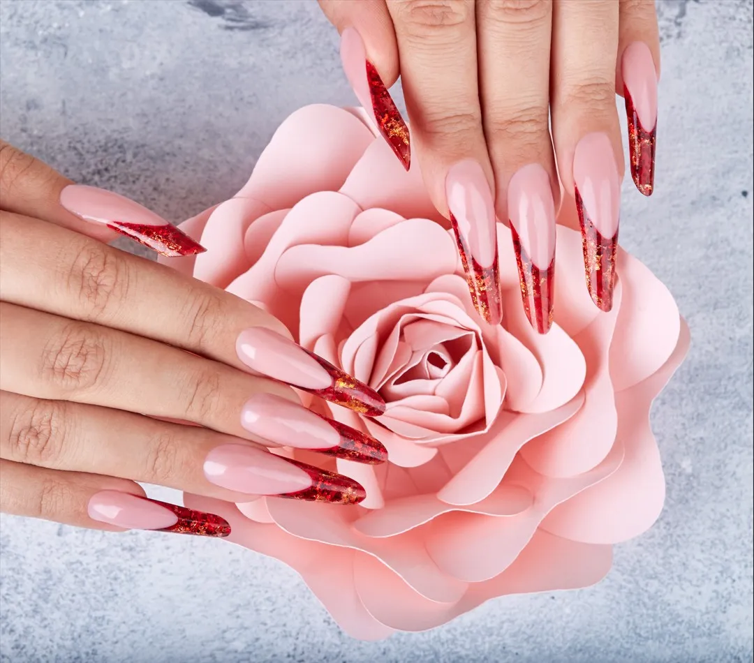 Ombré Stiletto Nails at Nails 4U & Spa · San Jose, CA