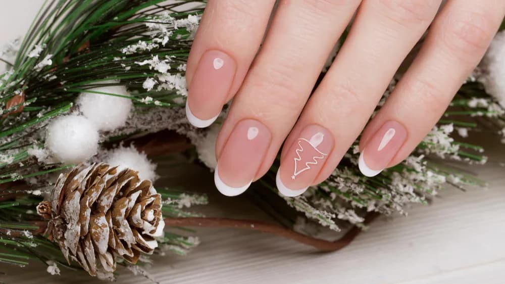 French Oval Nails at Fate Nail Bar · Milpitas, CA