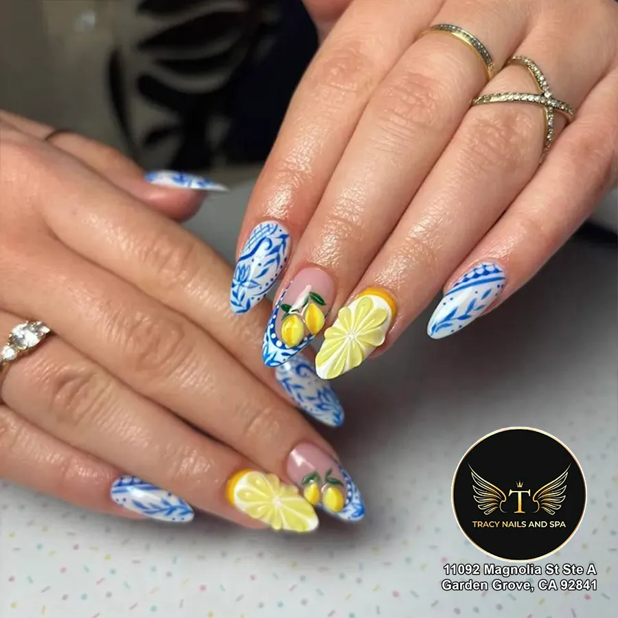 White Stiletto Nails at Tracy Nails and Spa · Garden Grove, CA