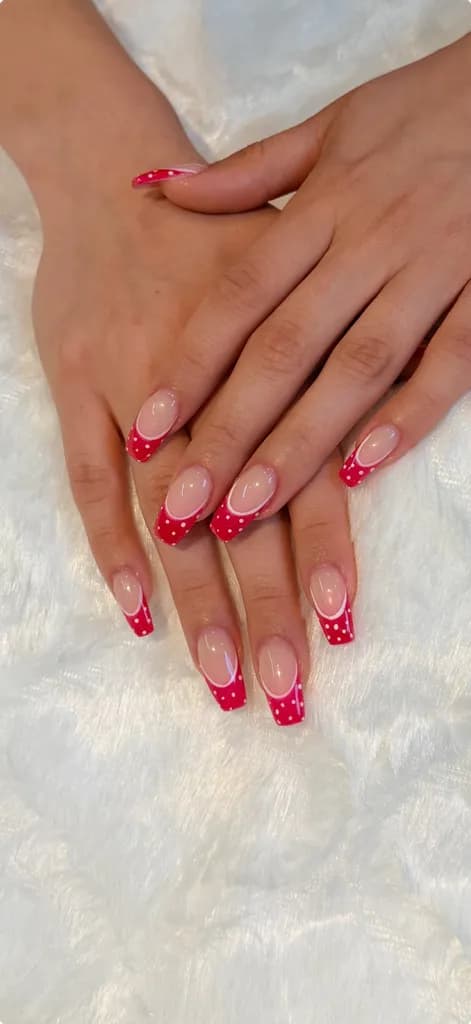 French Almond Nails at South Coast Nails & Spa · Santa Ana, CA