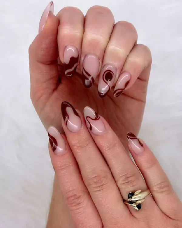 Long Almond Nails at 1989 NAIL BAR · Costa Mesa, CA