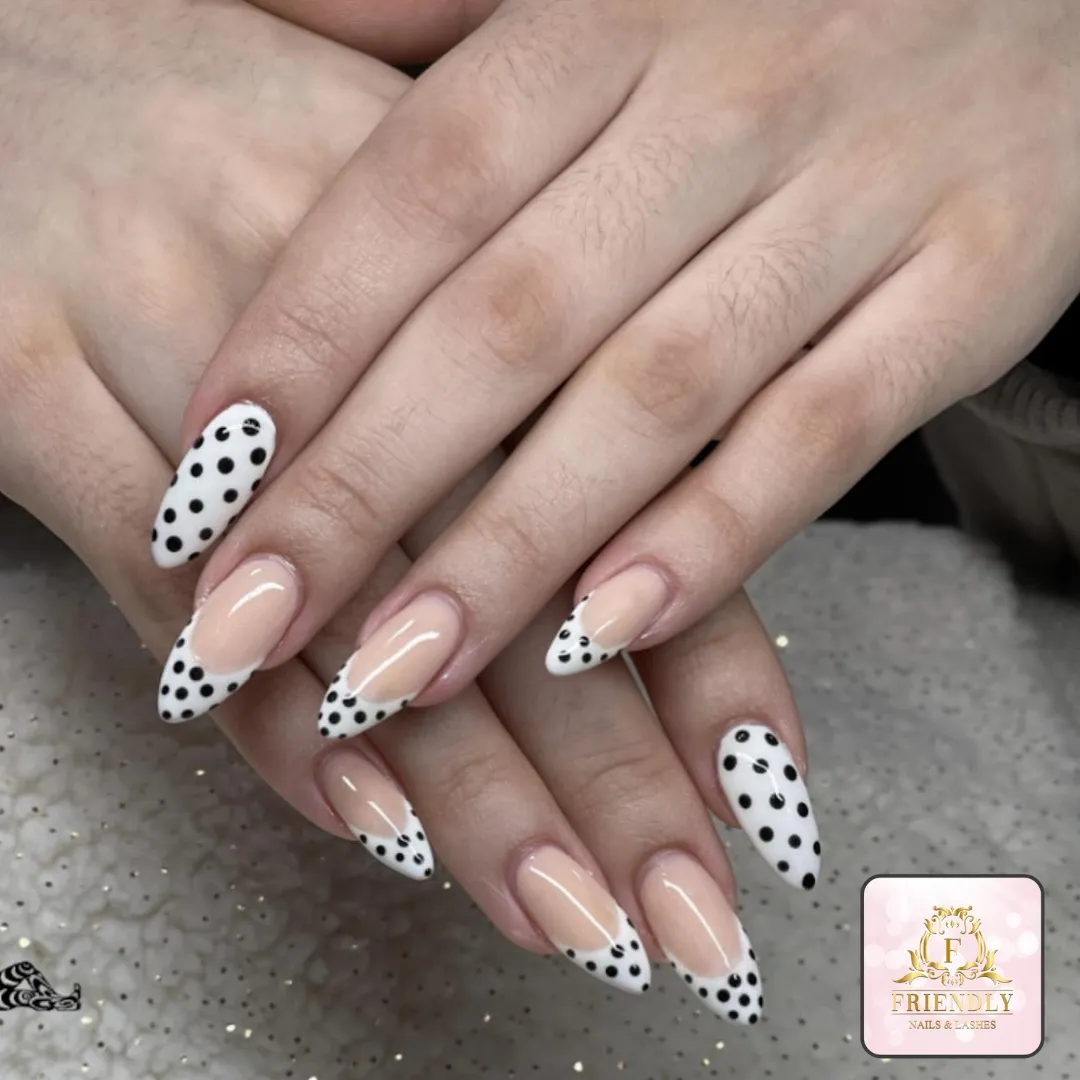 White Almond Nails at Friendly Nails & Lashes · Aurora, CO
