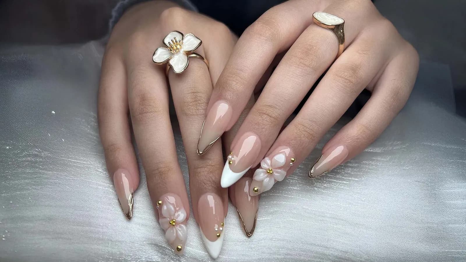 Pink Stiletto Nails at Luxury Nails Spa · Aurora, CO