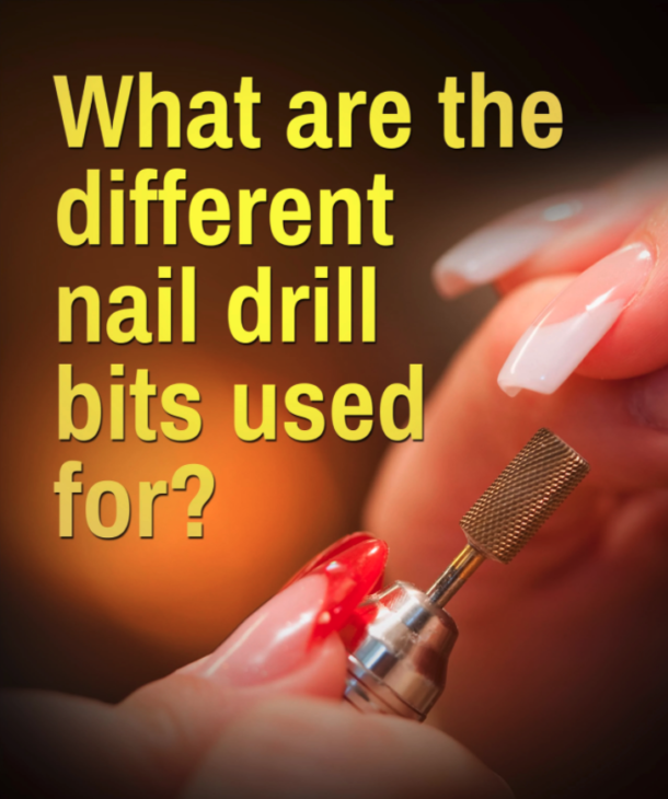 What are the different nail drill bits used